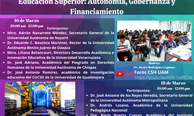 Educación Superior: Autonomía, Gobernanza y Financiamiento en las Universidades Públicas Mexicanas
